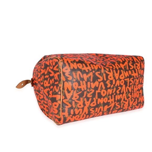 Louis Vuitton x Stephen Sprouse Orange Graffiti Monogram Canvas Speedy 30 - Picture 5 of 7